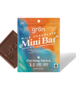 Daytime Sativa Milk Chocolate 1:1 THC:CBG Mini Bar | 100mg