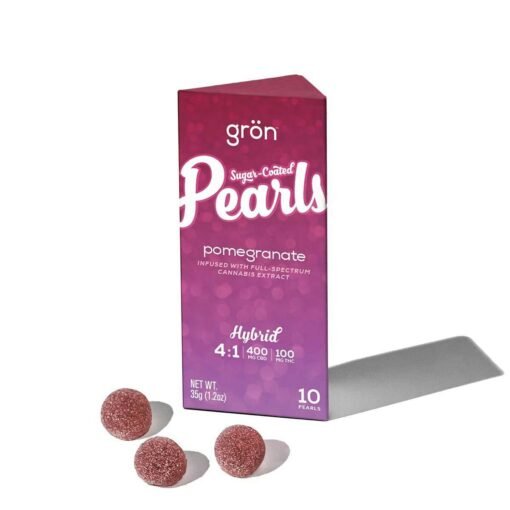 Gron: Ratio Gummies | Pomegranate 4:1 | 400mg CBD : 100mg THC | 10pk